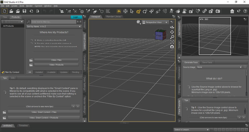 DAZ Studio Professional 4 ล่าสุด โปรแกรมออกแบบโมเดล 3 มิติ
