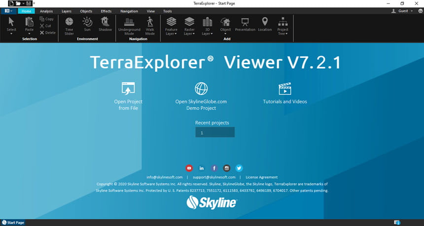Skyline TerraExplorer Pro 7 ล่าสุด โปรแกรม สร้างแบบจำลองภูมิประเทศ 3 มิติ ฟรี