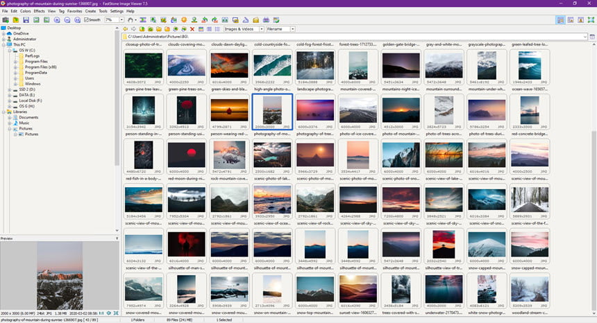 FastStone Image Viewer 8.4 Corporate โปรแกรมดูรูปภาพและจัดการไฟล์รูปภาพสารพัดประโยชน์
