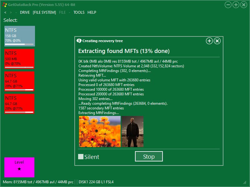 Runtime GetDataBack Pro 5.74 โปรแกรมกู้ข้อมูลฮาร์ดิสก์