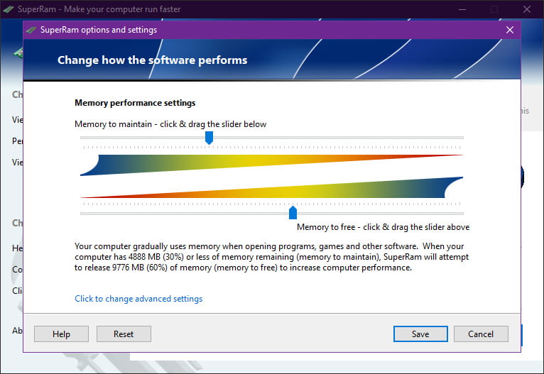SuperRam 7 ล่าสุด โปรแกรมเคลียร์แรม เร่งความเร็ว PC ฟรี
