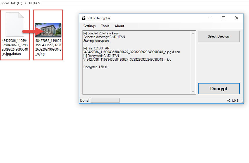 แจกฟรี โปรแกรมกู้คืนไฟล์ที่โดนไวรัสเรียกค่าไถ่ (Ransomware Decrypter) อัพเดทล่าสุด 30/8/2019 ฟรี