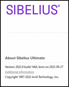 Avid Sibelius Ultimate 2022.9 โปรแกรมแต่งเพลง