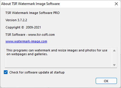 TSR Watermark Image Pro 3 ล่าสุด โปรแกรมใส่ลายน้ำรูปภาพ