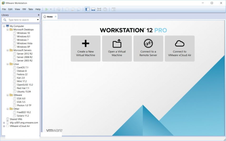 VMware Workstation Pro 12 ล่าสุด (64Bit) โปรแกรมจำลอง PC ฟรี