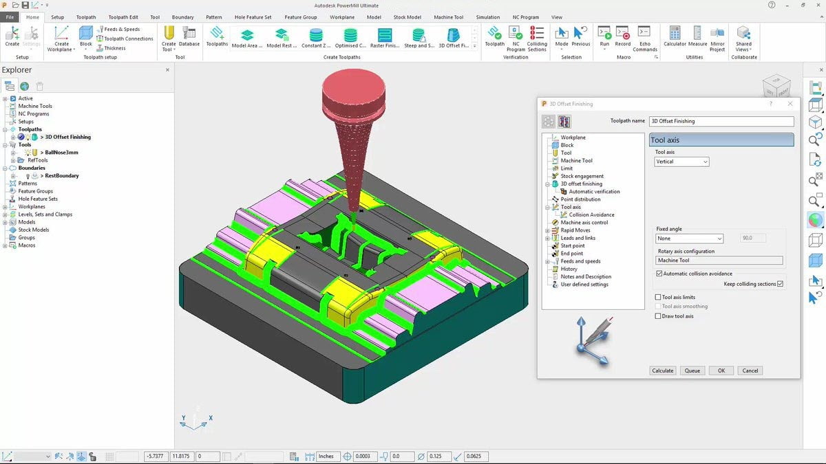 Autodesk Powermill Ultimate 2020 Full (64Bit) โปรแกรม 3D CAM ฟรี