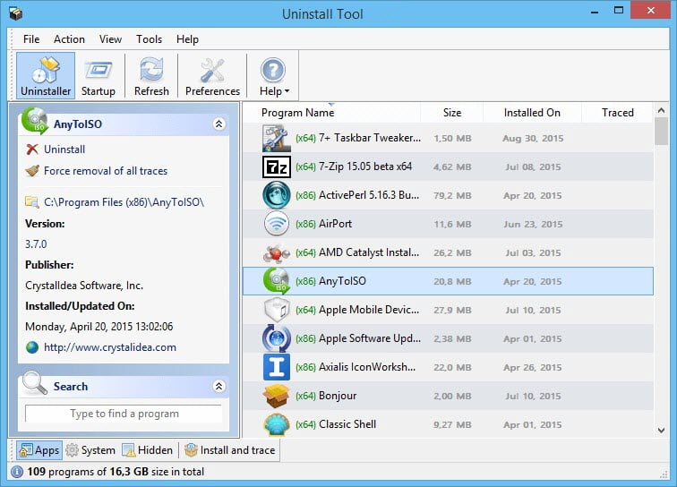 Uninstall Tool 3 ล่าสุด โปรแกรมช่วยถอนติดตั้ง