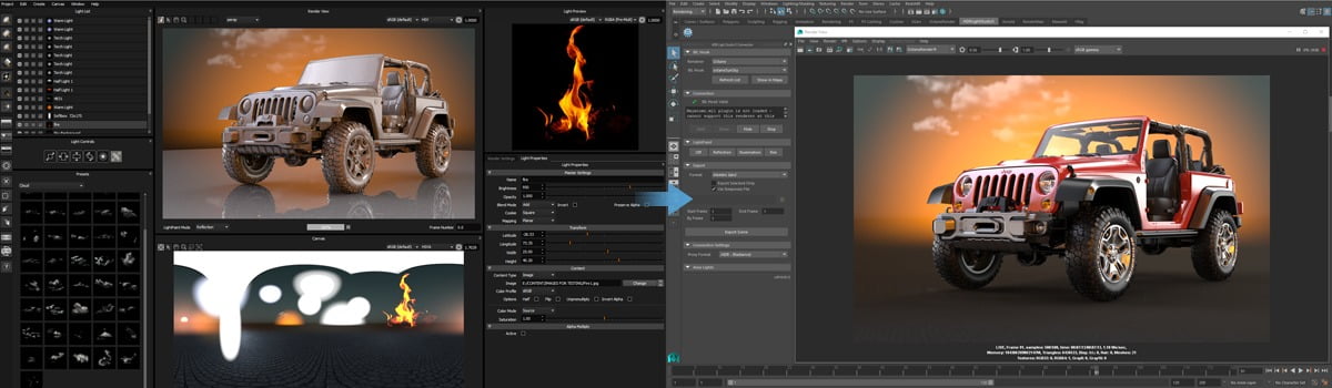 Lightmap HDR Light Studio Tungsten 6 ล่าสุด โปรแกรมจัดองค์ประกอบแสง 3D
