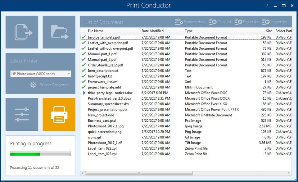 Print Conductor 11 ล่าสุด โปรแกรมจัดการงานพิมพ์เอกสาร