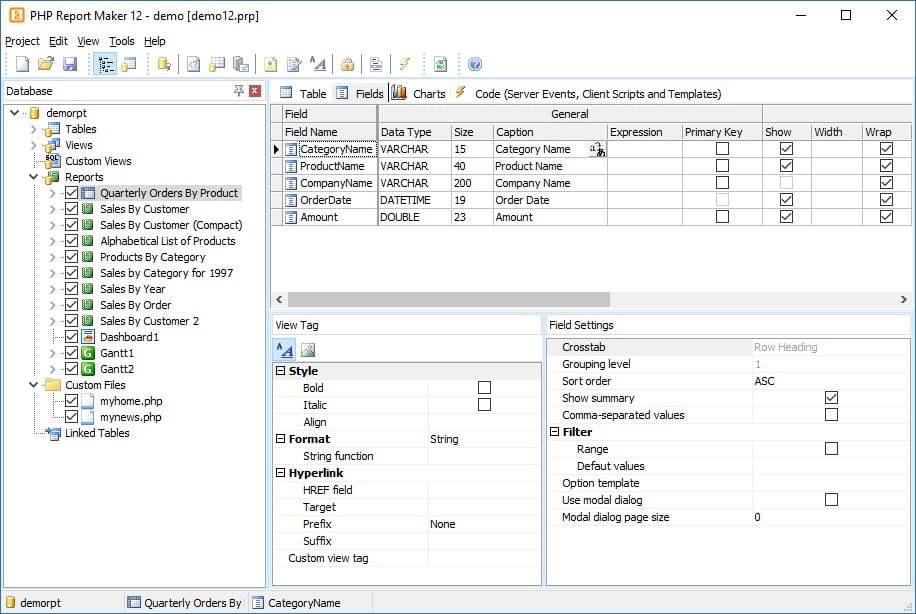 e-World Tech PHP Report Maker 12 ล่าสุด โปรแกรมสร้าง PHP Report ฟรี