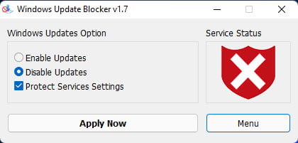 Windows Update Blocker 1.8 โปรแกรม ปิด / เปิด อัปเดท Windows ฟรี