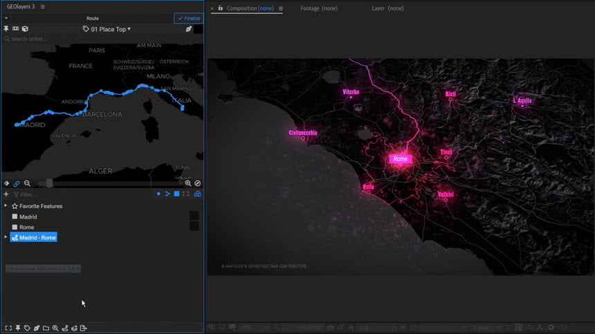 GEOlayers 3 ล่าสุด (Win/macOS) ปลั๊กอิน After Effects โปรแกรม