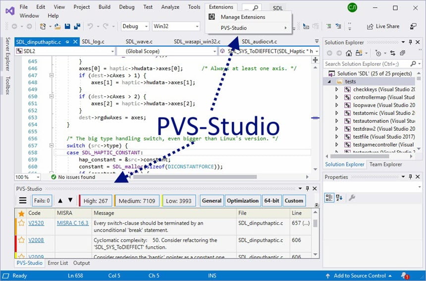 PVS Studio 7 ล่าสุด โปรแกรมวิเคราะห์โค้ดและตรวจจับข้อผิดพลาดอัจฉริยะ
