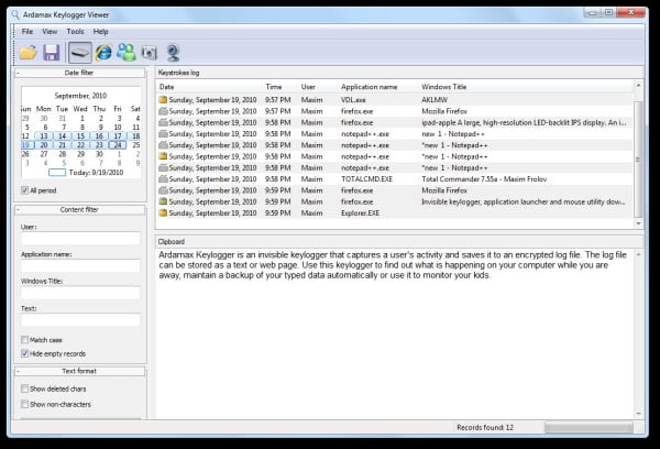 Ardamax Keylogger 5.1 Full (32Bit/64Bit) ฟรี โปรแกรม