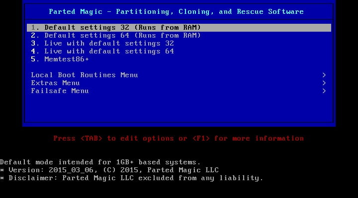 Parted Magic 2019 ล่าสุด Bootable ISO Full (Linux) แผ่น Boot ฉุกเฉินสำหรับจัดการฮาร์ดดิสก์ Linux ฟรี โปรแกรม