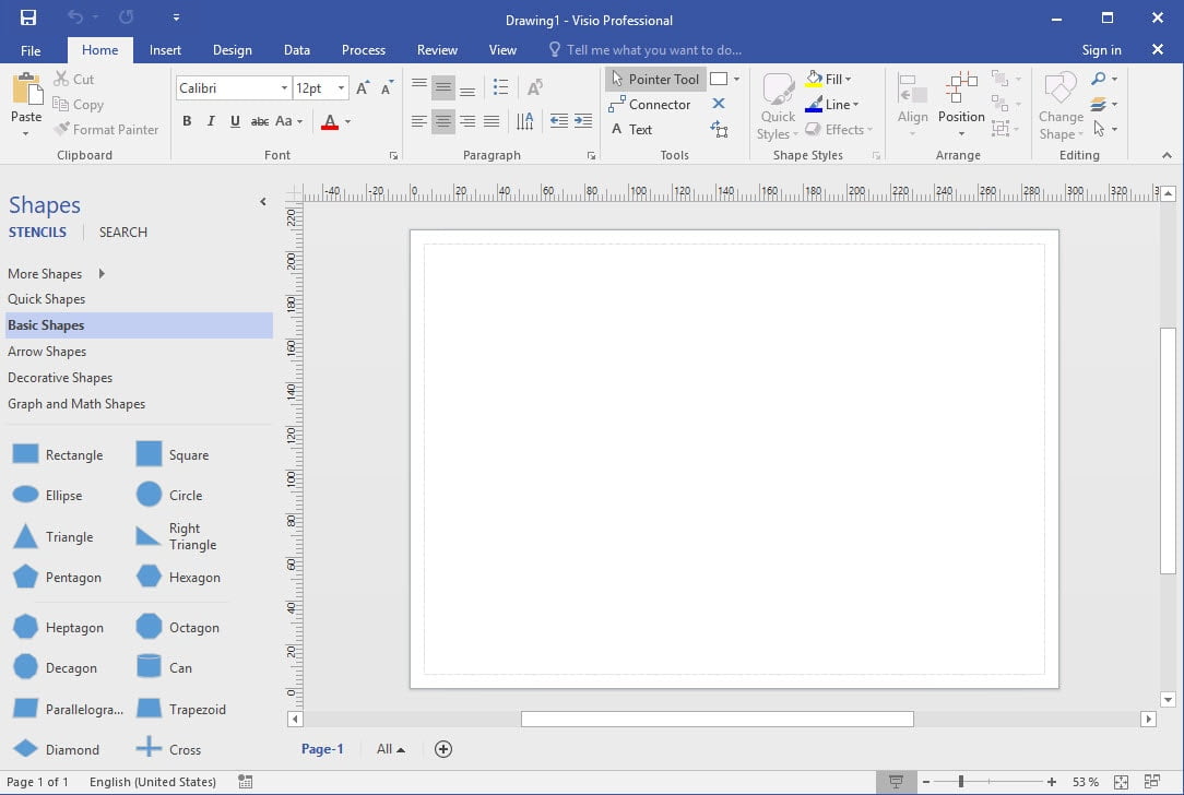 Microsoft Visio 2016 Professional (English) x64 โปรแกรมออกแบบแผนภูมิ ฟรี