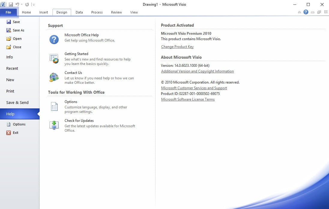 Microsoft Visio 2010 Premium โปรแกรมออกแบบแผนภูมิ