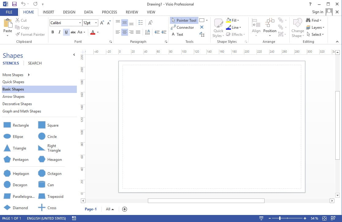 Microsoft Visio 2013 Professional (English) โปรแกรมออกแบบแผนภูมิ ฟรี