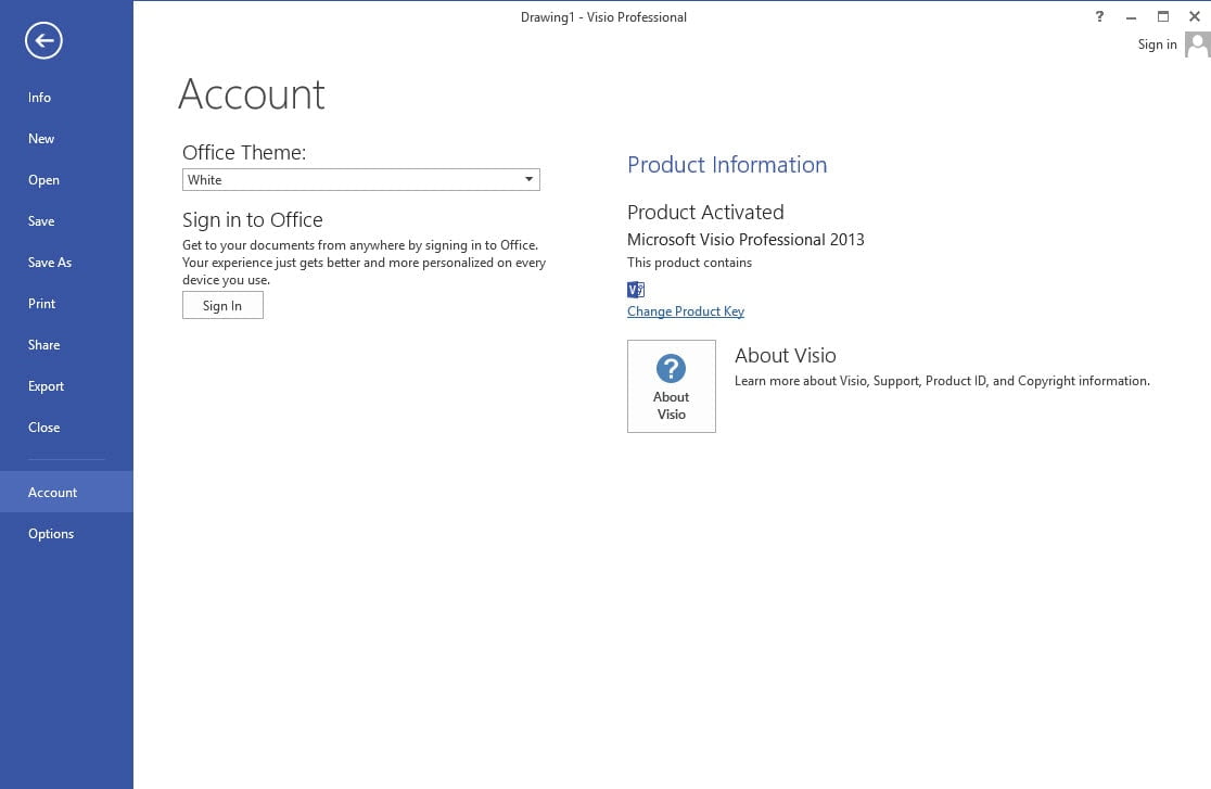Microsoft Visio 2013 Professional (English) โปรแกรมออกแบบแผนภูมิ ฟรี