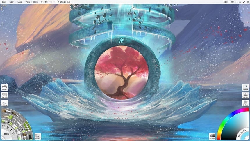 ArtRage (Win/macOS) โปรแกรมวาดรูป เพ้นท์สี Digital Painting ล่าสุด