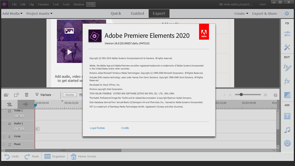 Adobe Premiere Elements 2020 ล่าสุด (Pre-Activated) โปรแกรมตัดต่อวิดีโอ สร้างสไลด์โชว์ ฟรี