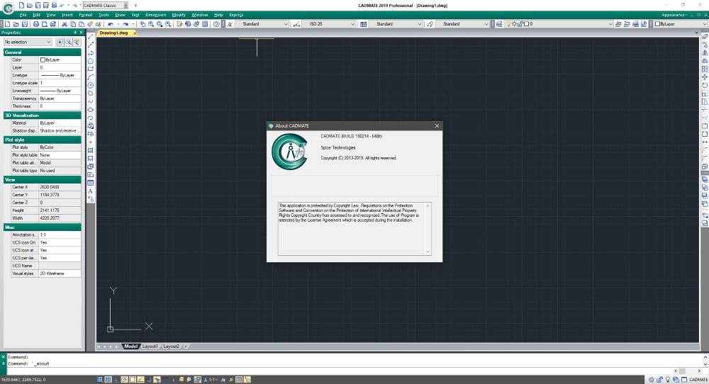 CADMATE Professional 2019 SP2 (x86/x64) Full โปรแกรมเขียนแบบ CAD 2D/3D