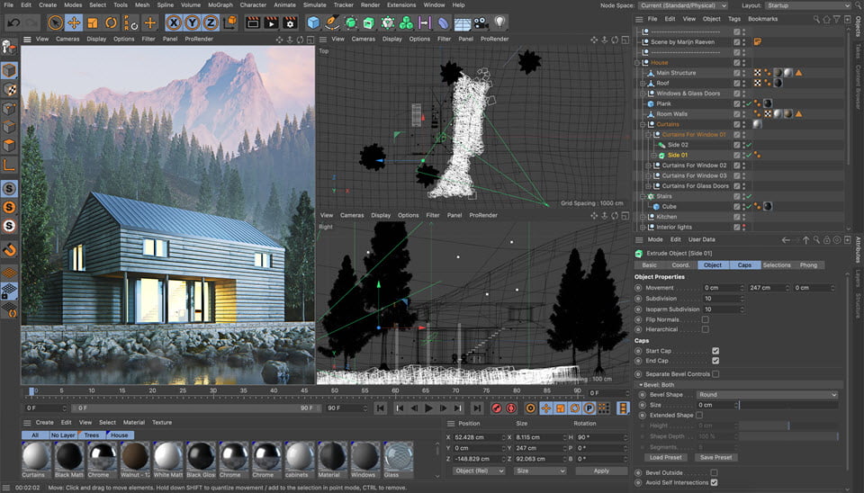 Maxon CINEMA 4D Studio .207 Full (64Bit) ออกแบบ 3D ฟรี โปรแกรม