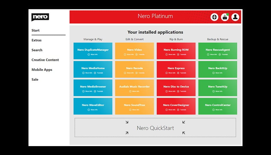Nero Platinum Suite 2020 ล่าสุด Full พร้อม Content Packs ไรท์แผ่น ตัดต่อวิดีโอ ฟรี โปรแกรม