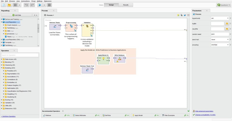 RapidMiner Studio Developer โปรแกรมวิเคราะห์ข้อมูล ทำเหมืองข้อมูล ฟรี ล่าสุด