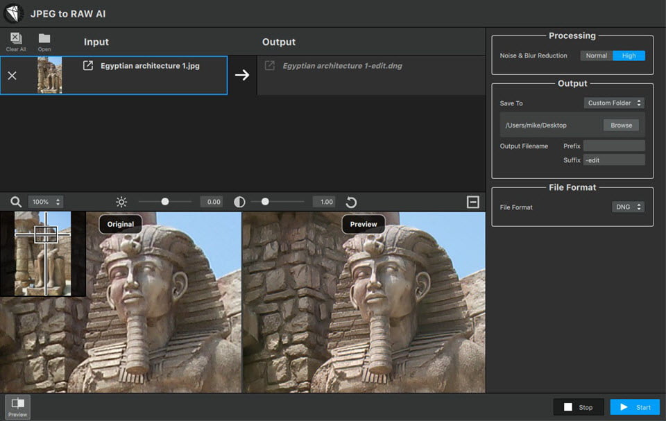 Topaz JPEG to RAW AI 2 ล่าสุด Full แปลงไฟล์ JPEG เป็น ไฟล์ RAW ฟรี โปรแกรม