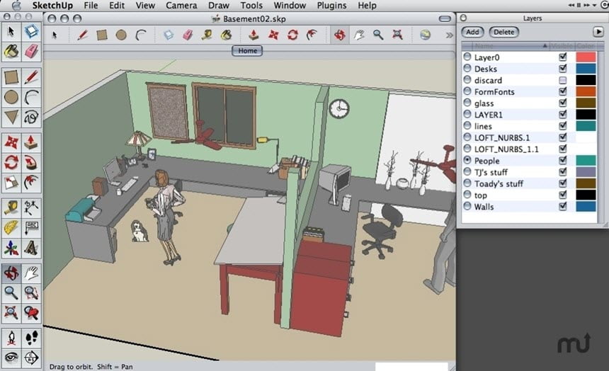 SketchUp Pro 2019 ล่าสุด macOS Full โปรแกรมออกแบบบ้าน สำหรับ Mac ฟรี