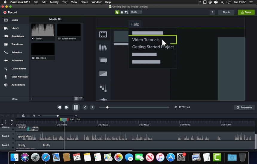 Camtasia 2019 ล่าสุด macOS โปรแกรมบันทึกหน้าจอ ตัดต่อวิดีโอ สำหรับ Mac