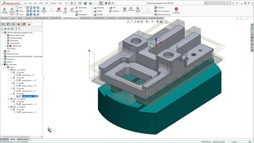 SolidCAM 2019 SP2 HF8 for SOLIDWORKS Full โปรแกรมออกแบบ 3D ฟรี