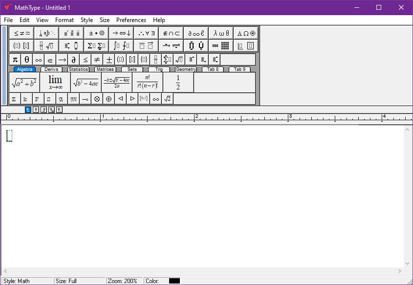 MathType 7 ล่าสุด โปรแกรมสร้างสมการคณิตศาสตร์