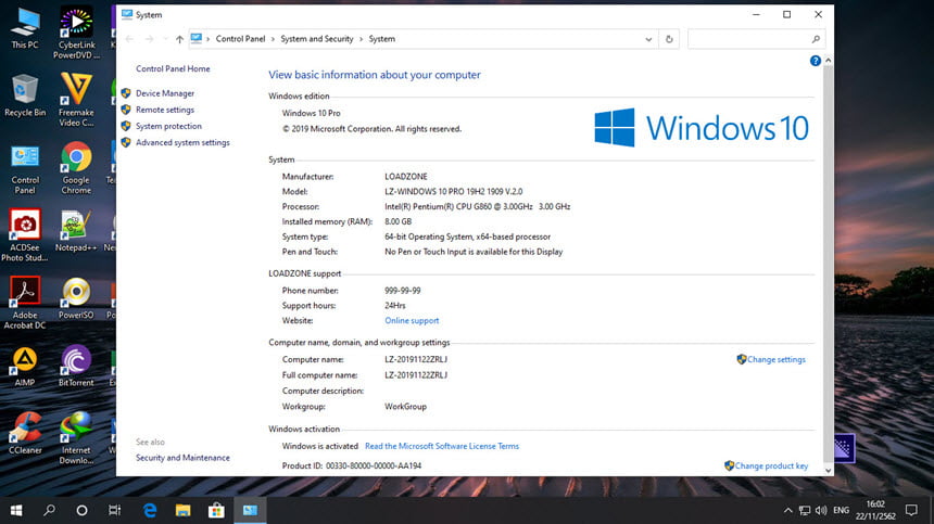 GHOST LZ-WINDOWS 10 PRO 19H2 1909