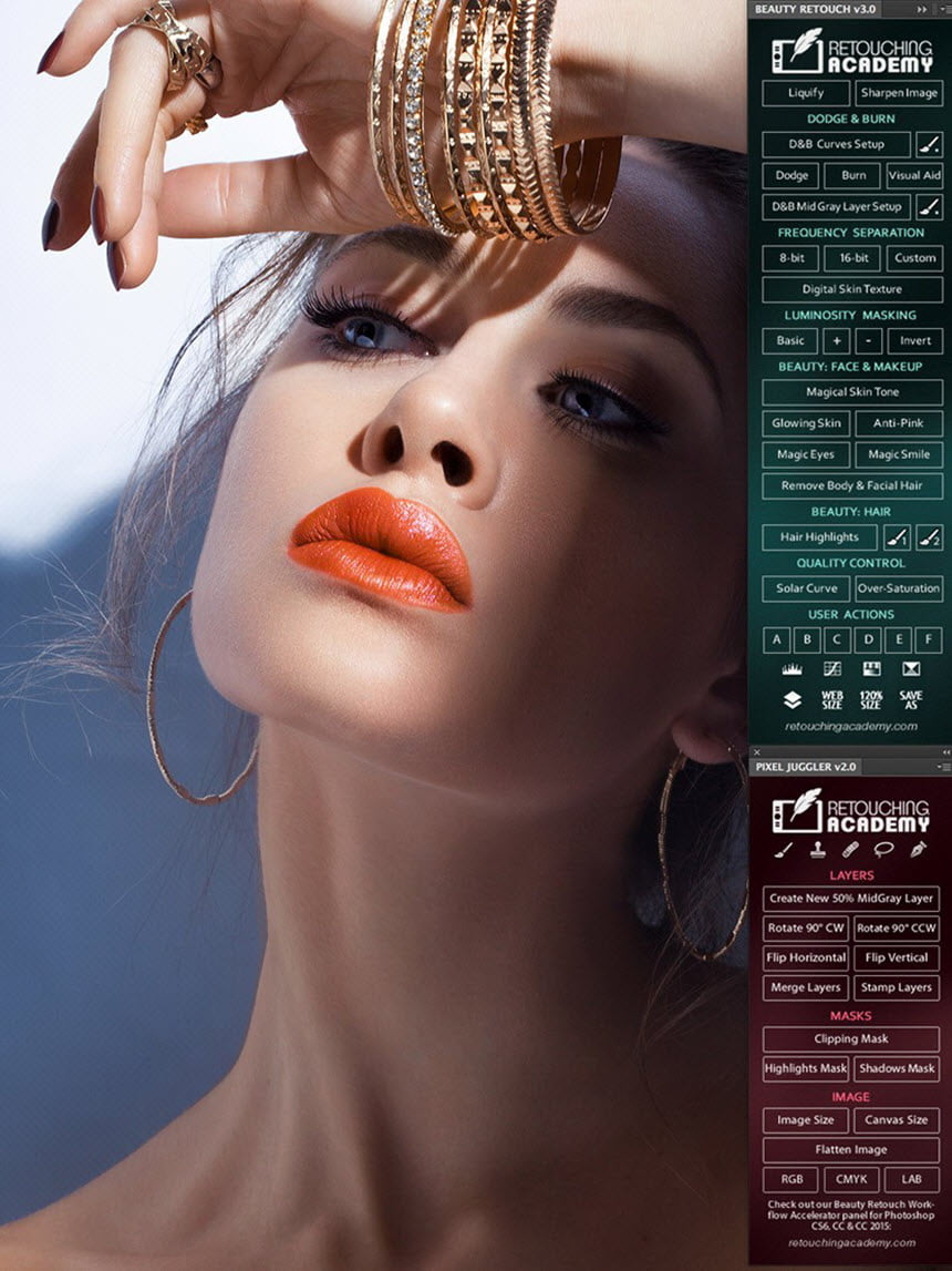 RA Beauty Retouch Panel 5.2 ปลั๊กอินรีทัชภาพถ่าย สำหรับ Photoshop โปรแกรม