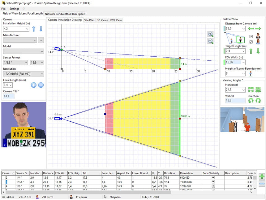 IP Video System Design Tool 10.0 โปรแกรมออกแบบระบบกล้องวงจรปิด