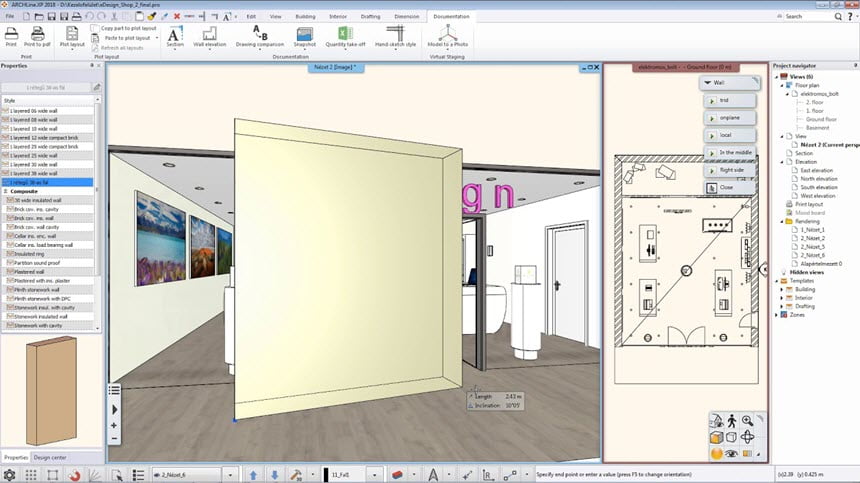 ARCHline.XP 2019 โปรแกรมออกแบบบ้าน ตกแต่งภายใน