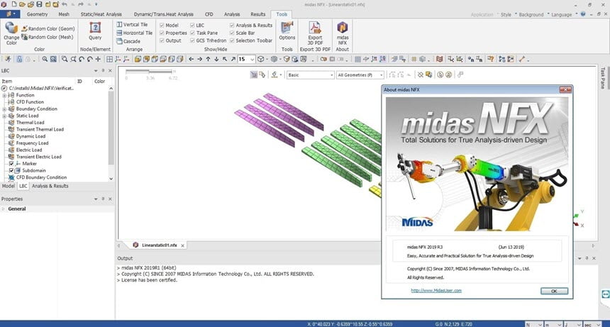 midas NFX 2019 Full โปรแกรมวิเคราะห์โครงสร้าง