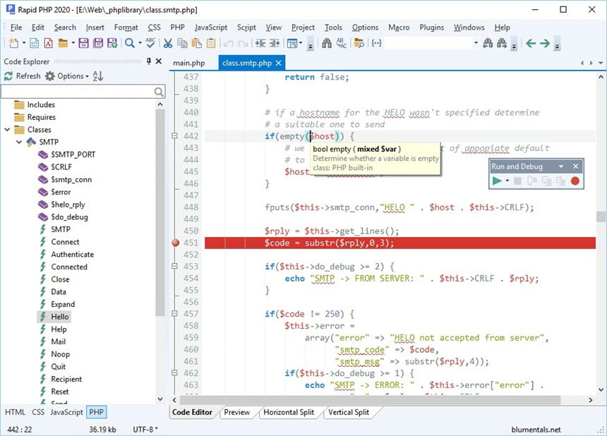 Blumentals (WeBuilder/HTMLPad/Rapid CSS/ Rapid PHP) 2020 Full โปรแกรมเขียนเว็บไซต์ ฟรี