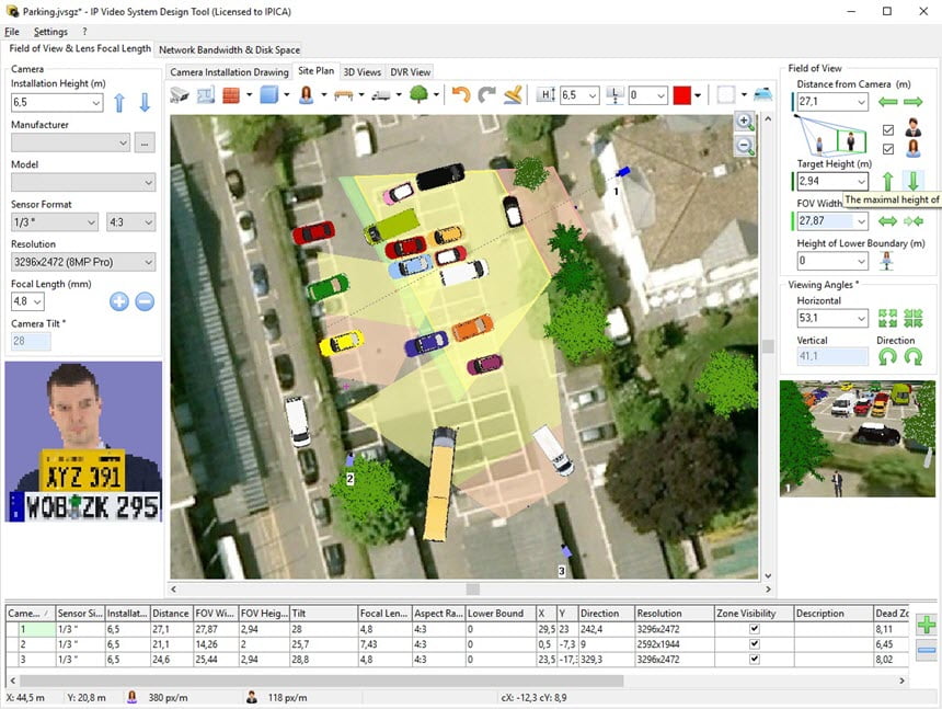 IP Video System Design Tool 10.0 โปรแกรมออกแบบระบบกล้องวงจรปิด