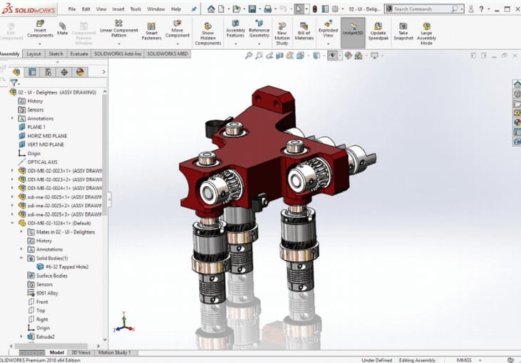 SOLIDWORKS 2018 SP5.0 Full โปรแกรมออกแบบ 3D CAD CAM