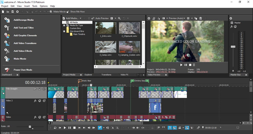 MAGIX VEGAS Movie Studio 17 ล่าสุด Platinum โปรแกรมตัดต่อวิดีโอคุณภาพสูง