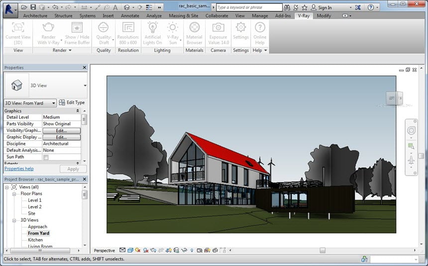 V-Ray Next 4 for Revit 2015 ล่าสุด-2021 ปลั๊กอินเรนเดอร์ 3D สำหรับ Revit ฟรี โปรแกรม