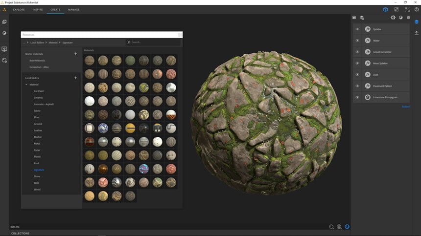 Substance Alchemist 2019 ล่าสุด (x64) โปรแกรมจัดการ 3D Material Libraries