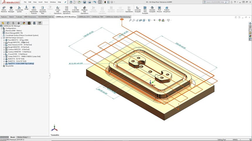 CAMWorks 2020 SP0 for SolidWorks 2019-2020 (x64) Full โปรแกรมออกแบบ 3D CAM ฟรี
