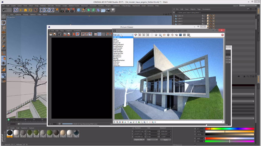 V-Ray For Cinema 4D ( – ) Full (Win/macOS) ปลั๊กอินเรนเดอร์ 3D ฟรี ล่าสุด โปรแกรม