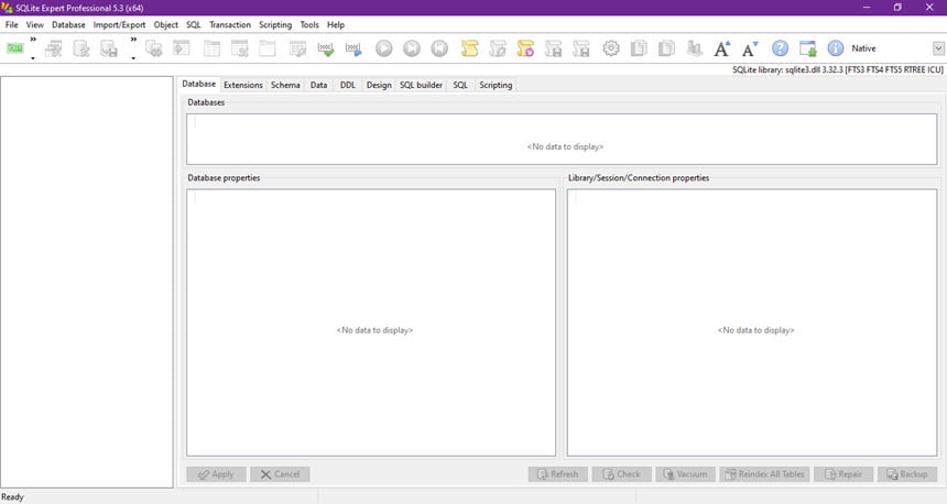 SQLite Expert Professional 5 ล่าสุด โปรแกรมจัดการฐานข้อมูล