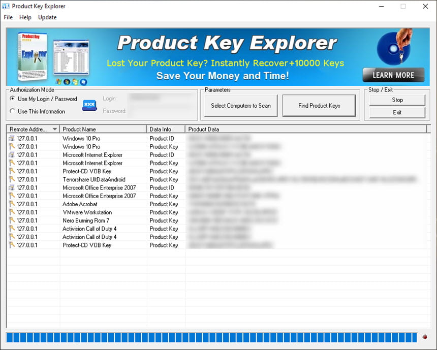 Product Key Explorer 4 ล่าสุด เช็ค Product Key ภายในเครื่อง โปรแกรม