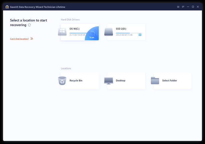 EaseUS Data Recovery Wizard 17 ล่าสุด พร้อม WinPE โปรแกรมกู้ข้อมูล